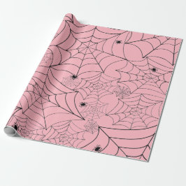 halloween spindelnät pastel rosa spindelnät presentpapper