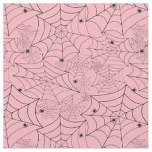 halloween spindelnät pastel rosa spindelnät tyg