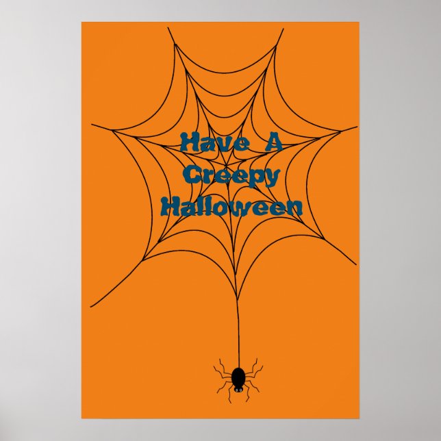 Halloween-spindelnät poster (Framsidan)