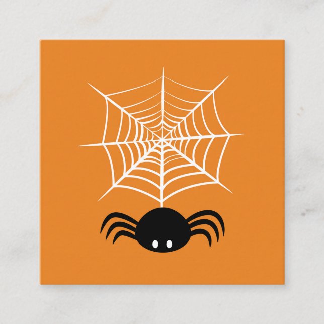 Halloween-Spindelnät Rabattkort (Framsida)