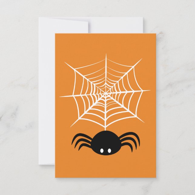 Halloween-Spindelnät Spara Datumet (Framsida)