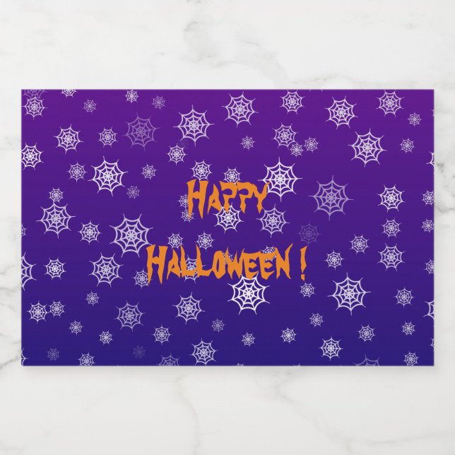 Halloween-Spindelnät Spritflaskor Etikett (Enkel etikett)