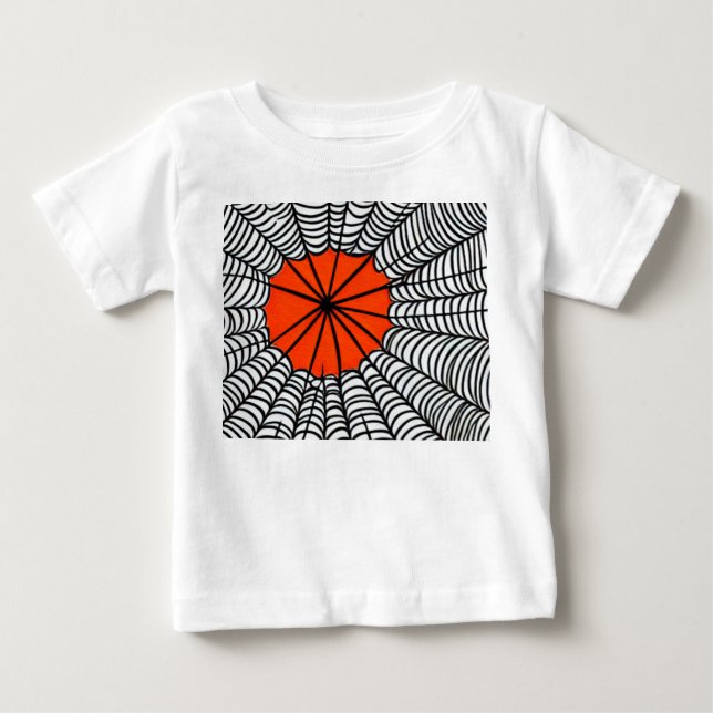 Halloween-Spindelnät T Shirt (Framsida)