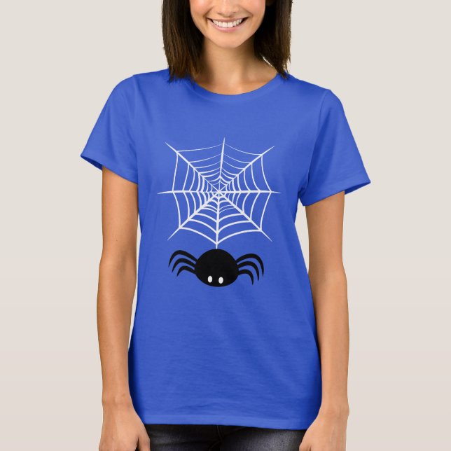 Halloween-Spindelnät T Shirt (Framsida)