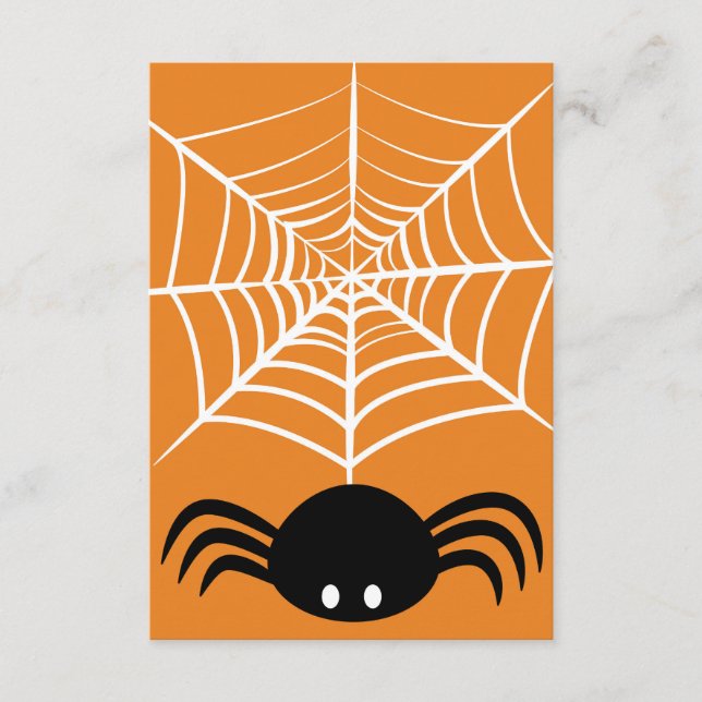 Halloween spindelnät tilläggskort (Framsida)