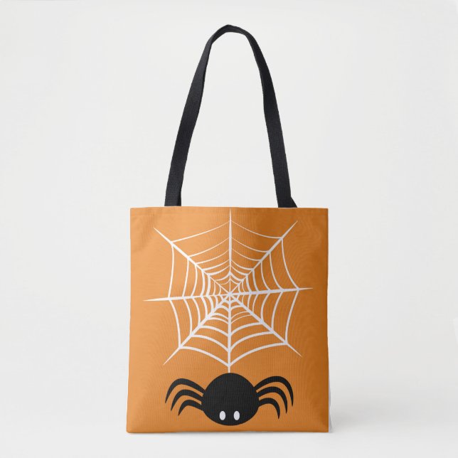 Halloween spindelnät  tygkasse (Framsida)