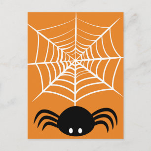 Halloween-Spindelnät Vykort