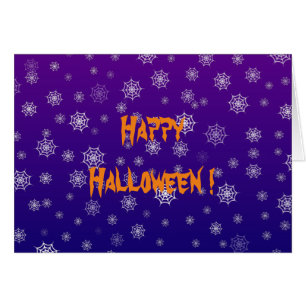 Halloween-Spindelnätets hälsningskort