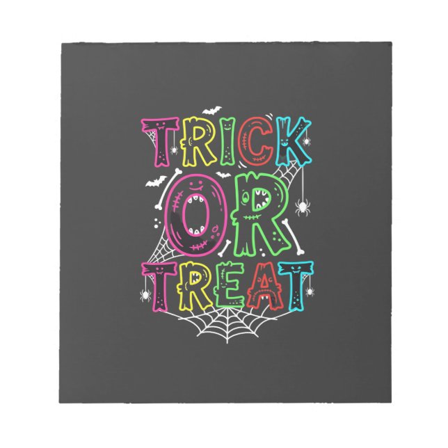 Halloween-spindelnätsdesign_1 Anteckningsblock (Framsida)