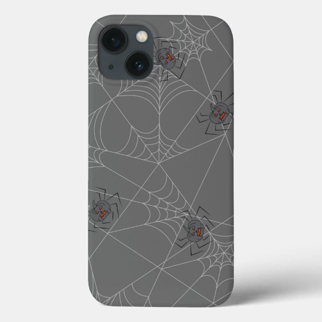 Halloween spinders webben och pumpor (Baksida)