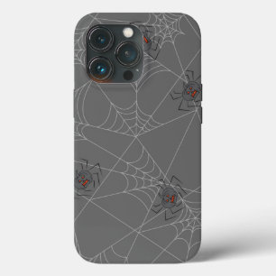 Halloween spinders webben och pumpor