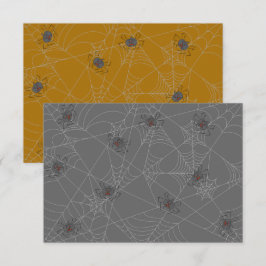 Halloween spinders webben och pumpor