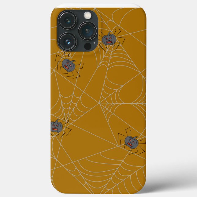 Halloween spinders webben och pumpor (Baksida)