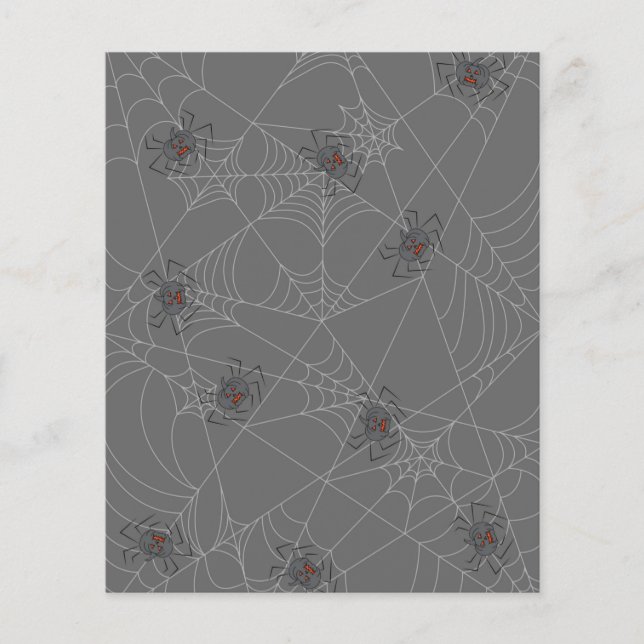 Halloween spinders webben och pumpor (Framsida)