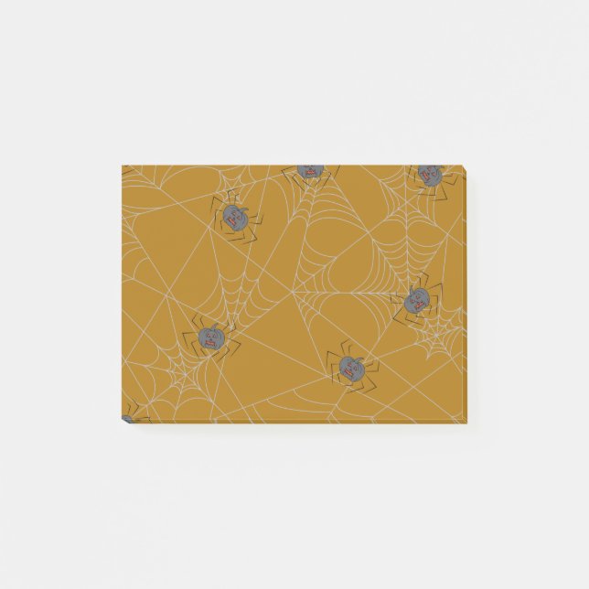 Halloween spinders webben och pumpor post-it block (Framsida)