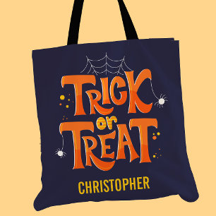 Halloween-spindlar söta personliga Halloween Tygkasse
