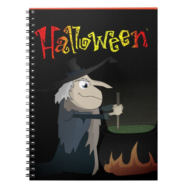 Halloween Spiral bärbar dator Anteckningsbok Med Spiral (Framsidan)