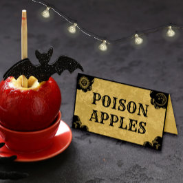 Halloween Spirit Board Gothic Foled Food Label Placeringskort