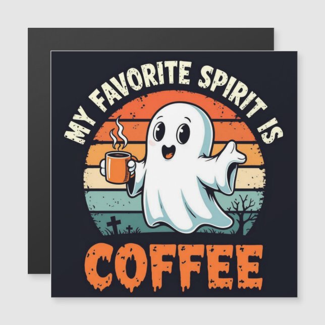 Halloween Spirit Kaffe Spöke (Fram/baksida)