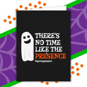 Halloween Spirit Lycklig Ghost Funny Halloween Kort