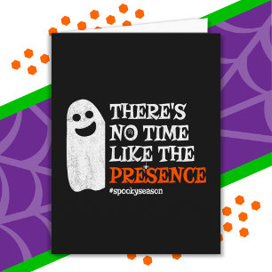 Halloween Spirit Lycklig Ghost Funny Halloween Kort