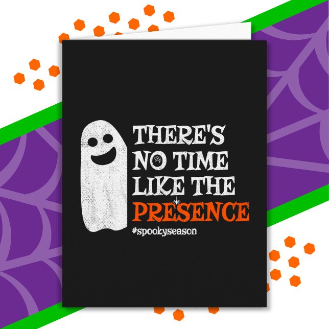 Halloween Spirit Lycklig Ghost Funny Halloween Kort (Skapare uppladdad)