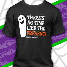 Halloween Spirit Lycklig Ghost Funny Halloween T Shirt