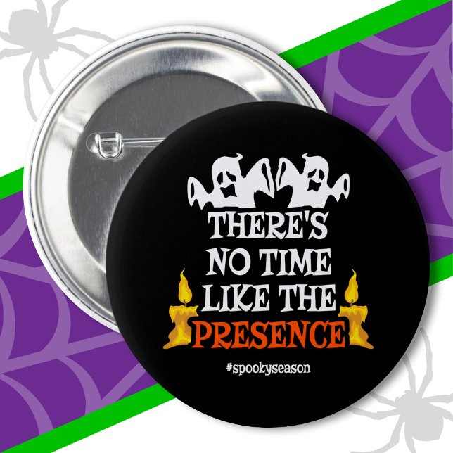 Halloween Spirit Scary Spöken Funny Halloween Knapp (Skapare uppladdad)
