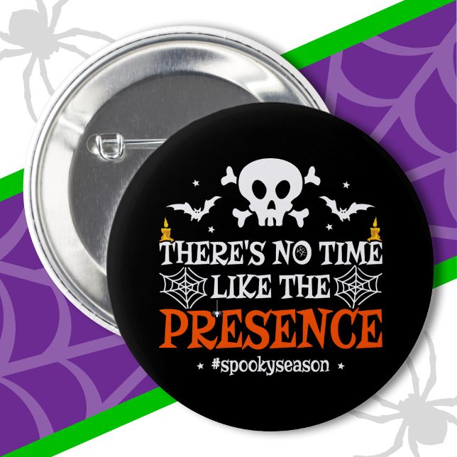Halloween Spirit Skull Crossbone Funny Halloween Knapp (Skapare uppladdad)