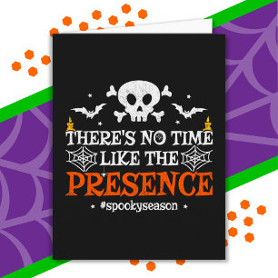 Halloween Spirit Skull Crossbone Funny Halloween Kort