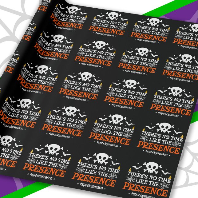 Halloween Spirit Skull Crossbone Funny Halloween Presentpapper (Skapare uppladdad)