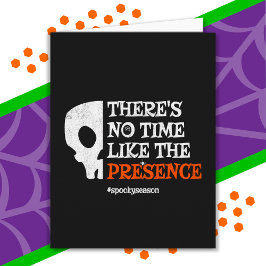 Halloween Spirit Spooky Skull Funny Halloween Kort