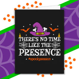 Halloween Spirit Spooky Witch Hat Funny Halloween Kort