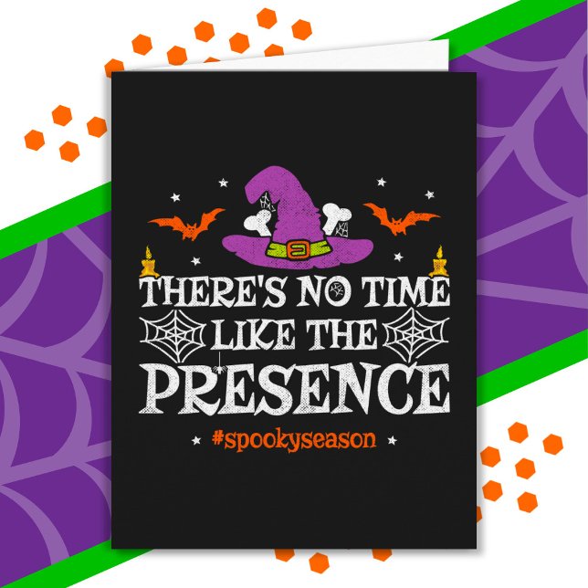 Halloween Spirit Spooky Witch Hat Funny Halloween Kort (Skapare uppladdad)