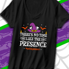 Halloween Spirit Spooky Witch Hat Funny Halloween T Shirt