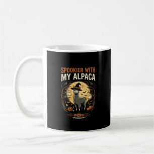 Halloween Spök Alpaca Natt Kaffemugg
