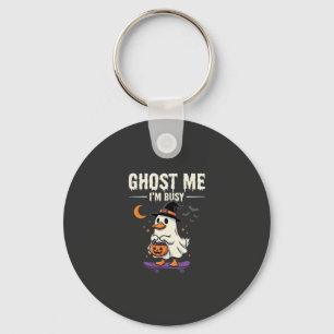 Halloween Spök Anka Skateboard Design_1 Nyckelring