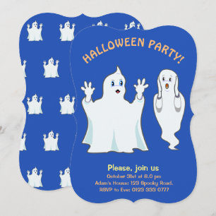 Halloween-spök-inbjudan Inbjudningar