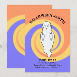 Halloween-spök-inbjudan Inbjudningar