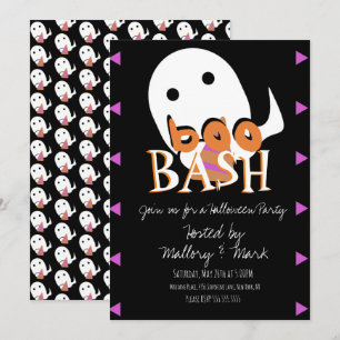 Halloween-spök kostym fest Boo Bash-inbjudan Inbjudningar