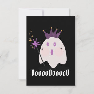 Halloween Spök Lyxprinsessa Boooooooo Kort