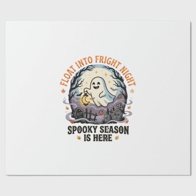Halloween Spök Månad Parad Presentpapper (Platt)