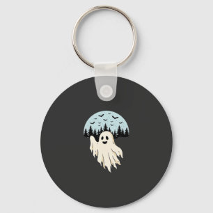 Halloween Spök Månskogs Design_1 Nyckelring