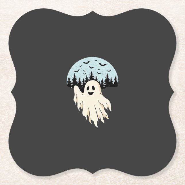 Halloween Spök Månskogs Design_1 Underlägg Papper (Framsida)