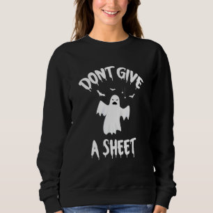 halloween spök pun jag bryr mig inte ett dugg t shirt