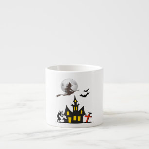 Halloween spökade husespressomuggen espressomugg