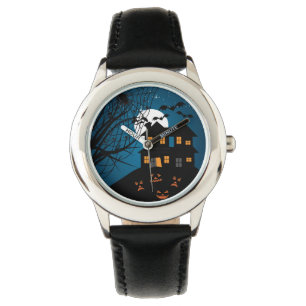 Halloween spökade huset armbandsur