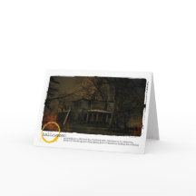 Halloween spökade huset fotograferar