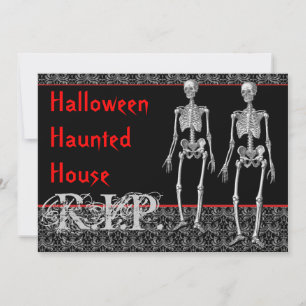 Halloween spökade huslöneförhöjning från deadna inbjudningar