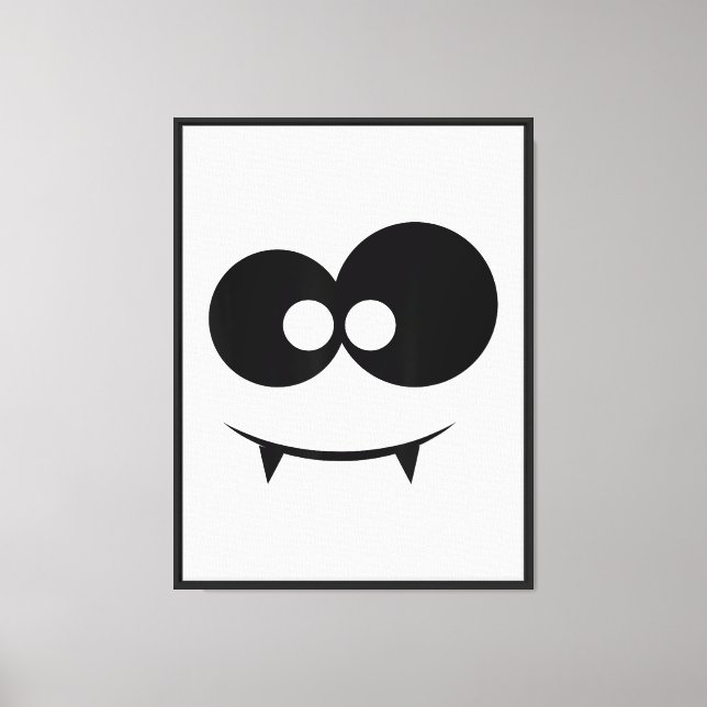 Halloween spökansikte  canvastryck (Framsida)